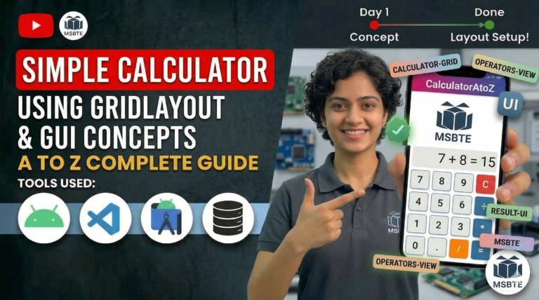 Develop a simple calculator which uses grid layout and GUI concepts